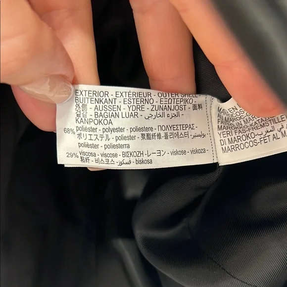 Zara Women's Black Double-Breasted Coat - Picture 5 of 11